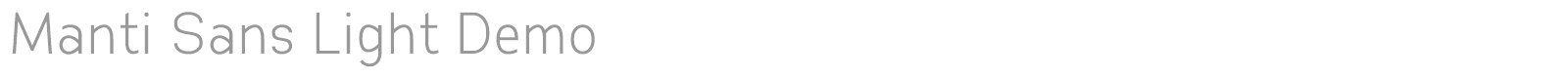 Manti Sans font preview